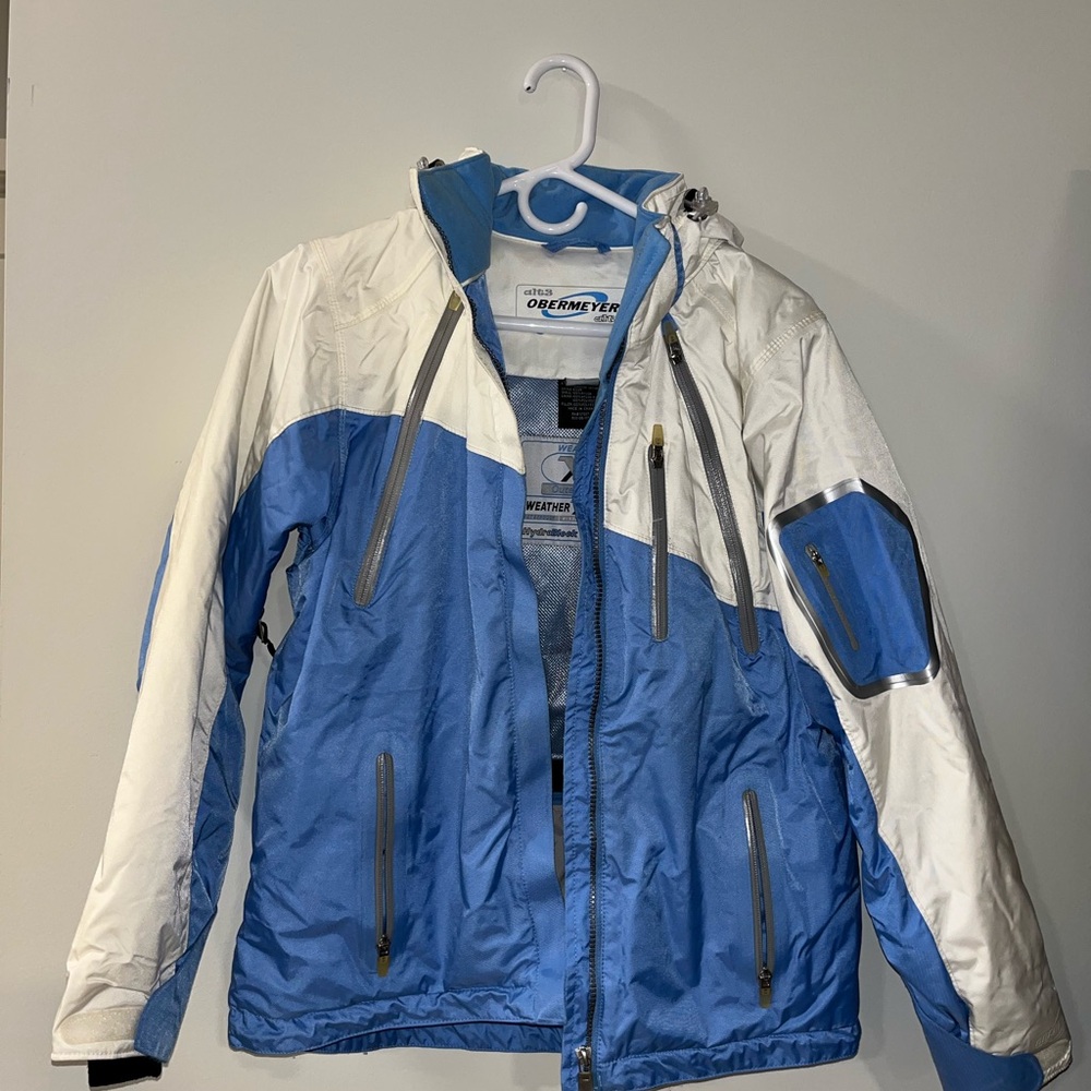 Obermeyer Blue and Cream Jacket